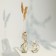 Vase for flowers "Line" glass, transparent, 26 cm.