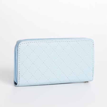 Women's wallet with lightning, blue color-1