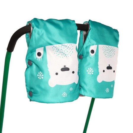 Sled "breeze 7 station wagon", with mittens, green color-3