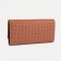 Women's wallet on the button, brown color