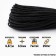 Paracord 550, nylon, black, d - 4 mm, 30 m
