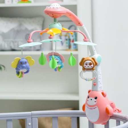 Mobile Musical "Bear. Kids ", projector, remote control, color mix-1