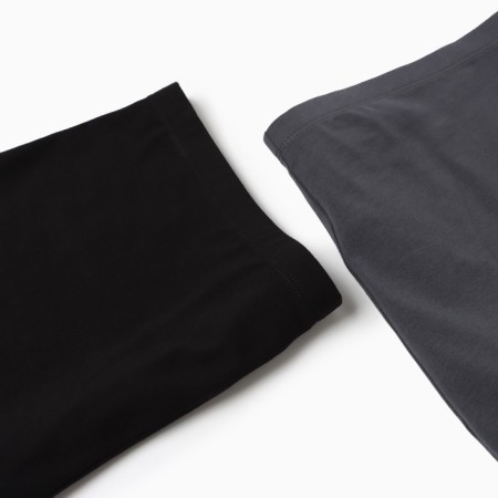 Set of men's panties boxers (2 pcs), graphite/black color, size 52 (xl)-5