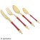 Set of cutting devices Lenardi, 24 items, red color