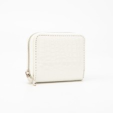 Women's wallet with lightning, white color