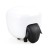 Black with a white lid