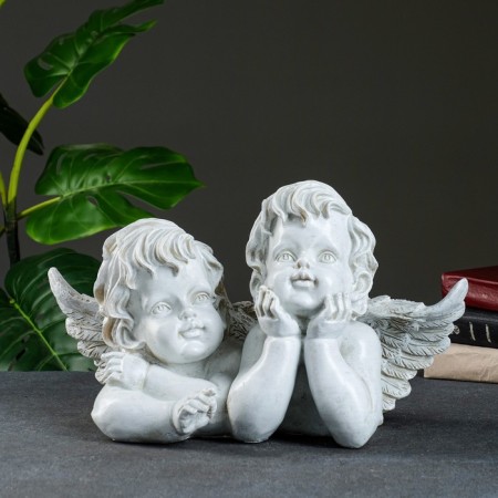 Figure "Two thoughtful angels" 44x25cm-3