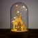 Table decor with backlight "House and Snowman" 19x10x10 cm