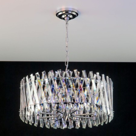 Suspendor Lamp Citilux "Ingvar" CL334281, 60x60x45 cm, 8x60W, E14, Gray Color-14