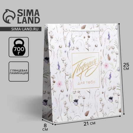 Gift package laminated, packaging, Gift for You, ML 21 x 25 x 8 cm-1