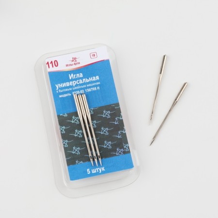 Needles for household sewing machines, universal, No. 110, 5 pcs-1