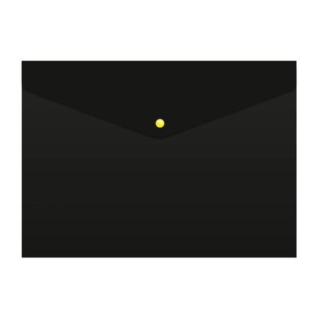 A4, 180 μm button, calligrata, opaque, black, black buttons, up to 120 sheets, mix, mix-7