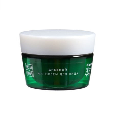 Facial Day Cream Pure Line "Tavalga and Kalina" from 60 years, 45 ml-1