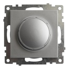 Выключатель диммирующий TRIAC, 250В, 500W, STEKKER серия Катрин, GLS10-7106-03 , серебро