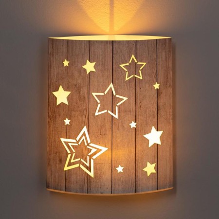 LED figure "Stars" 13 × 16 × 5 cm, cardboard, battery AAX2 (not in the kit), glow warm white-3