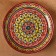 Lryagan Round Rishtan Ceramics, Red, 37cm, Mix