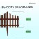 Decorative fence, 30 × 300 cm, 5 sections, plastic, brown, Greengo