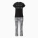 Home Home Feel Good set (T -shirt, trousers), black color, size 46