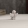 Polystone souvenir "Snowthrough angel with a red ball" 3.5x3x2.2 cm