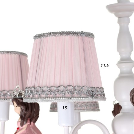 Chandelier 2171/6 E14 40W white-pink 60x55x70 cm Bayerlux-5