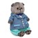 Soft toy "Basik in a blue jacket", 30 cm