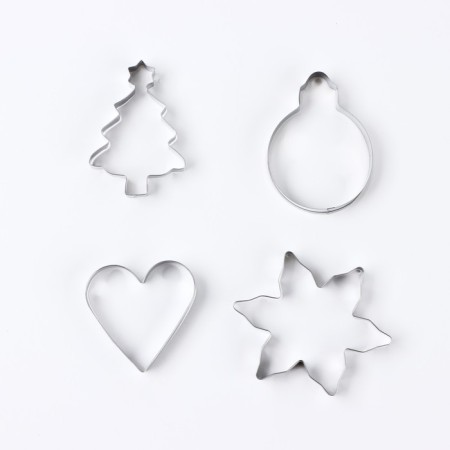 New Year. A set of cookies "Magic loops", metal, 4 pcs-1