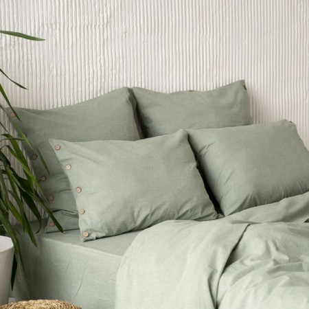 A set of pillowcases "Boyle", size 50x70 cm, green color, 2 pcs