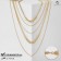 The beads "chain" are different, the color is gold, l = 55 cm