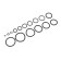 Set of rubber gaskets, 17 sizes, 222 pcs