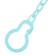 Holder for the nipple - dummy "ladybug", on the chain, the color of turquoise