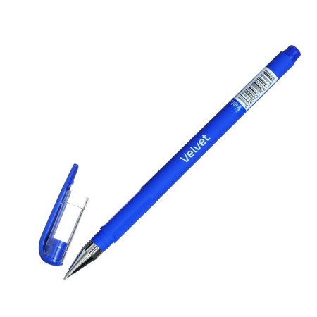 Gel pen 0.5 mm Berlingo Velvet, blue rod-1