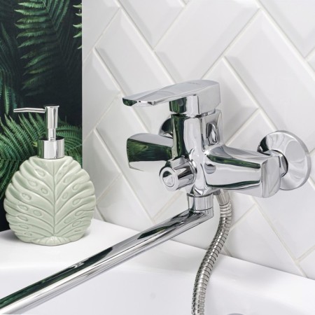 BUNE BOOOU B8215-18F bath, pour 350 mm, shower set, brass, chrome-2