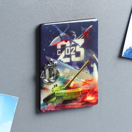 Magnet for the refrigerator "Battle", epoxy resin, 6 x 8 cm-4