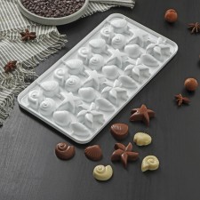 Form for ice and chocolate 