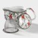 A set for the tea ceremony Ceramic "Flowering", 5 items: 4 PIALA 30 ml, kettle 200 ml