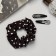 Hair set "Emilia" (elastic band, 2 invisibility 4.5 cm) hearts, black
