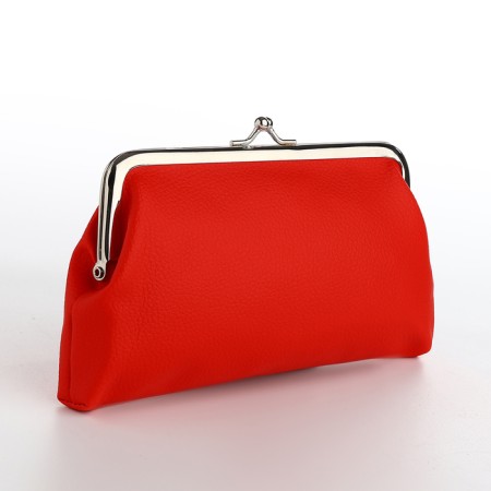 Cosmetic bag on the farmar, red color
