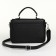 Women's bag on the Textura valve, small size, black color