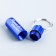 The addressee for investing is wide, capsule 5.2x1.4 cm, blue color
