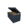 Puff with a lid and weighting, 800 × 400 × 420 mm, horn lunar, color Navy