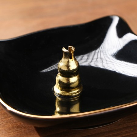 Cost for any incense "cat", black, 2.7x8.6 cm-2