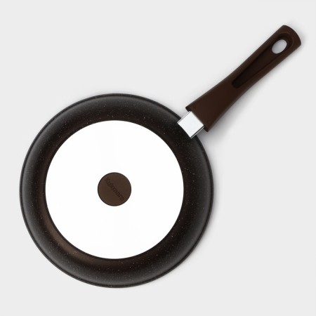 A set of kitchen utensils No. 8 “Marble”, cover, anti -stick coating, color coffee marble-10