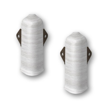 The angle external lexide 80mm with fasteners is white acacia (2pcs/blister)