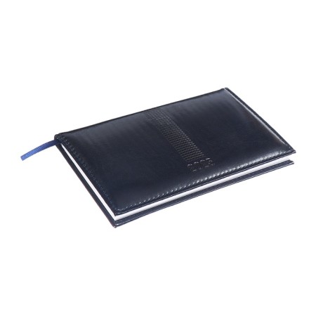Purple Dated Pocket 2025, 155 x 95mm 64 sheets, Devente.Matrix, solid cover of leatherette with foam rubber, embossing, block 70, blue-1