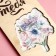 Wooden envelope carved "for you", flowers, 16.5 x 8 cm