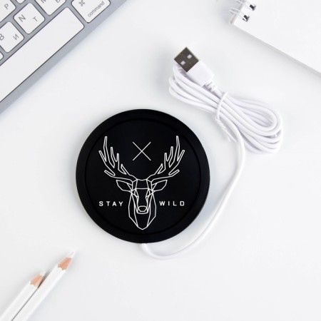 USB “Stay Wild” mug, with heated, 10 × 10 cm-3