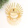 Summary Metal for 1 candle "Rays" d-3.5 cm gold 11x11x17 cm