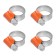 Glorious clamp10-16 mm, width 9.7mm, set4pcs