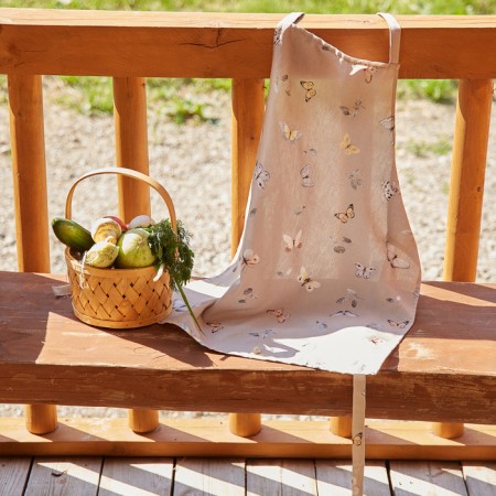 Apron Ethel "Butterflies" 60x70 cm, 100% cotton, mitch 186 g/m2-9