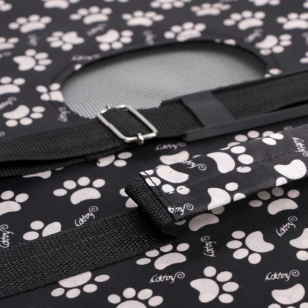Bag - Carriage for animals "Happy" paws, black, size L, 53 x 21 x 29 cm-7